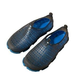 Blue and Black Slip-On Water Shoes